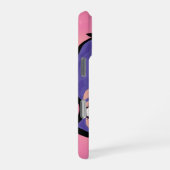 ilustración de hermosa chica con cabello corto iPhone hülle (Rechte Seite)