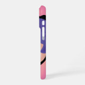 ilustración de hermosa chica con cabello corto iPhone hülle (Linke Seite)