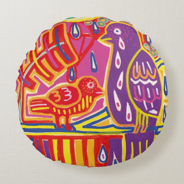 Ilustración de Mola5 Rundes Kissen (Vorderseite)