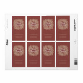 ilustración hojas abeto corona de Navidad rojo (Vorne)