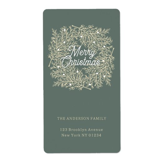 ilustración hojas abeto corona de Navidad verde (Vorne)