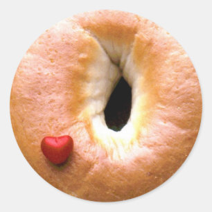 iluvbagels runder aufkleber