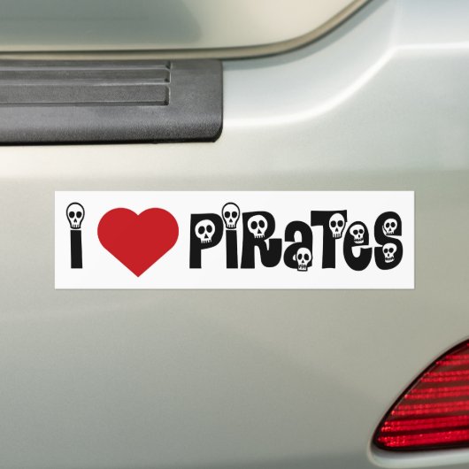 Iluvpirates Autoaufkleber (Auf Auto)