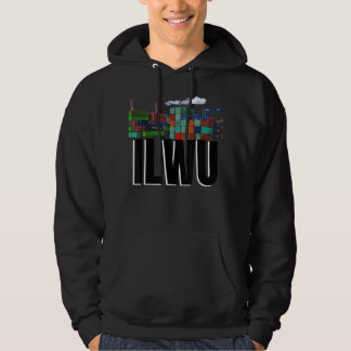 ILWU Container Yard Cloudy Longshore  Copy Hoodie