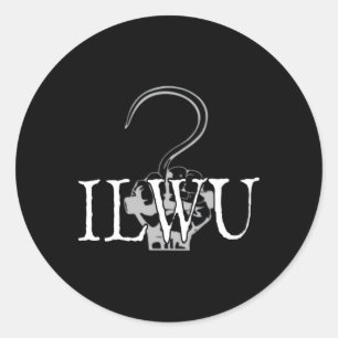 Ilwu Longshore Cargo Hook Runder Aufkleber