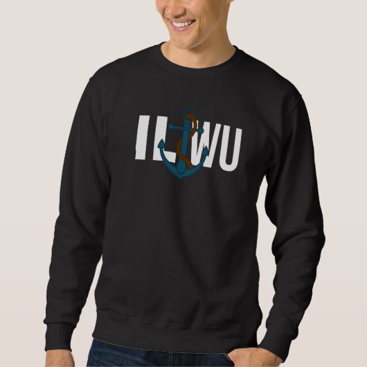 ILWU Rope Anchor Premium Sweatshirt (Vorderseite)