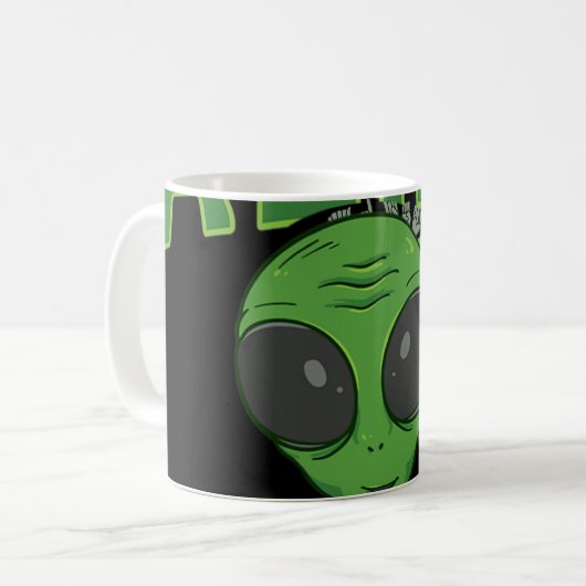 ILY Alien ASL Hand Gesture Deaf Hörverlust Aware Kaffeetasse (Vorderseite Links)