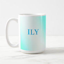 ILY Aqua Anpassbare Tasse