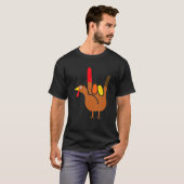 ILY ASL Turkey Unterzeichner Erntedank T-Shirt (Vorne ganz)