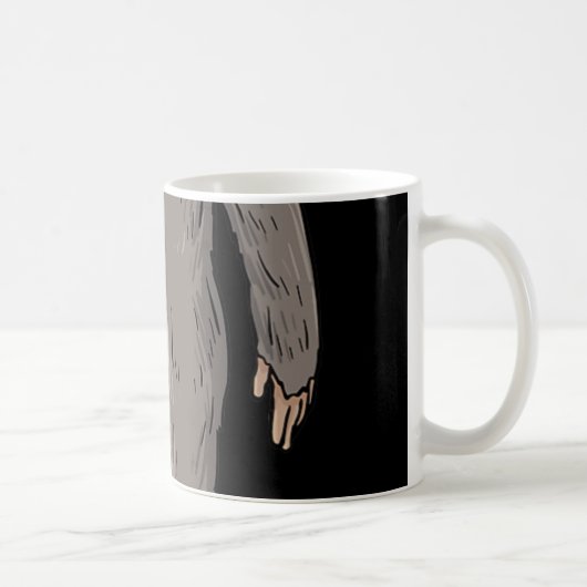 ILY BIG Foot ASL Hand Gesture Deaf Hörverlust Aw Kaffeetasse (Rechts)