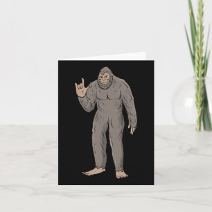 Ily Big Foot Asl Hand Gesture Deaf Hörverlust Aw Karte
