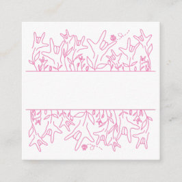 ILY Bloom - Individuelle Name ASL Design Begleitkarte