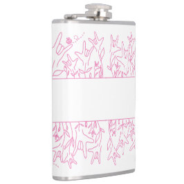 ILY Bloom - Individuelle Name ASL Design Flachmann