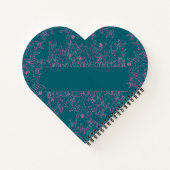 ILY Bloom - Individuelle Name ASL Design Notizblock (Rückseite)