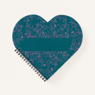 ILY Bloom - Individuelle Name ASL Design Notizblock