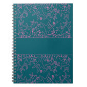 ILY Bloom - Individuelle Name ASL Design Notizblock (Vorderseite)