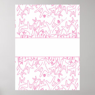 ILY Bloom - Individuelle Name ASL Design Poster