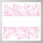 ILY Bloom - Individuelle Name ASL Design Poster (Vorne)