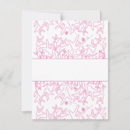 ILY Bloom - Individuelle Name ASL Design RSVP Karte
