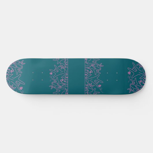 ILY Bloom - Individuelle Name ASL Design Skateboard (Horizontal)