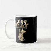 ILY Cat ASL Hand Gesture Deaf Hörverlust Awarene Kaffeetasse (Links)