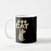 ILY Cat ASL Hand Gesture Deaf Hörverlust Awarene Kaffeetasse (Links)