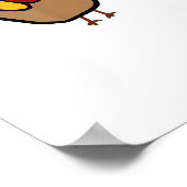 ILY Gebärdensprache Hand Türkei Erntedank Urlaub Poster (Ecke)