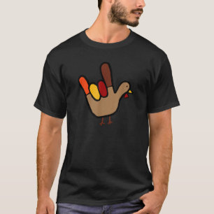 ILY Gebärdensprache Hand Türkei Erntedank Urlaub T-Shirt