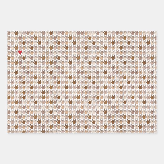 ILY Hände - Farbumhüllungspapierblätter Geschenkpapier Set (Vorderseite)