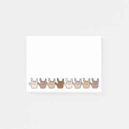 ILY Hands Post-It Post-it Klebezettel