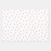 ILY Hands Red Sketchy Geschenkpapier Set (Vorderseite 3)