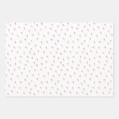 ILY Hands Red Sketchy Geschenkpapier Set (Vorderseite 2)