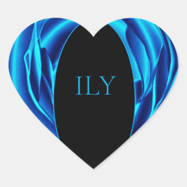 "ILY" Heart Sticker - Ein modernes Design