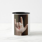 ILY Herzhand Tasse (Zentrum)