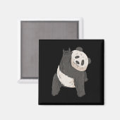 Ily Panda Asl Hand Gesture Deaf Hearing Loss Aware Magnet (Vorderseite/Rückseite)