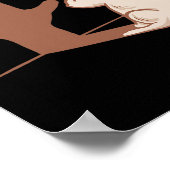 Ily Rabbit Asl Hand Gesture Deaf Hearing Loss Awar Poster (Ecke)