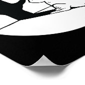 ILY Rabbit ASL Handgesture Deaf Hörverlust im Krie Poster (Ecke)