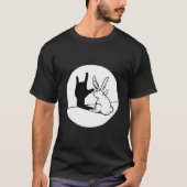 ILY Rabbit ASL Handgesture Deaf Hörverlust im Krie T-Shirt (Vorderseite)