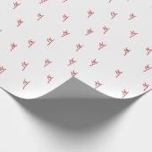 ILY Red Hand Sketch Geschenkpapier (Ecke)