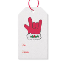 ILY Santa Glove Geschenkmarken