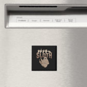 Ily Sloth Asl Hand Gesture Deaf Hearing Loss Aware Magnet (In Situ (Geschirrspüler))