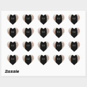 ILY Sticker Creme und Schwarz (Blatt)