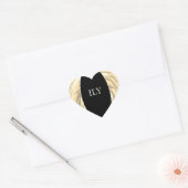 ILY Sticker Weich Metallic Gelb und Schwarz (Umschlag)