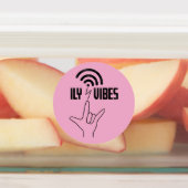 ILY Vibes - ASL Design  Etiketten (Befestigt)