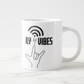 ILY Vibes - ASL Design Jumbo-Tasse (Rechts)
