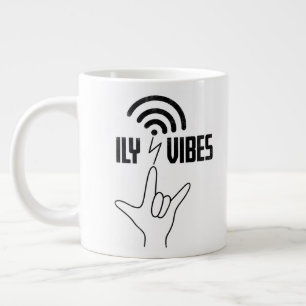 ILY Vibes - ASL Design Jumbo-Tasse