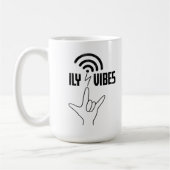 ILY Vibes - ASL Design Kaffeetasse (Links)