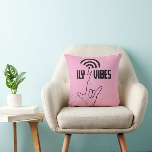 ILY Vibes - ASL Design  Kissen (Stuhl )