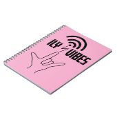 ILY Vibes - ASL Design Notizblock (Linke Seite)