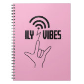 ILY Vibes - ASL Design Notizblock (Vorderseite)